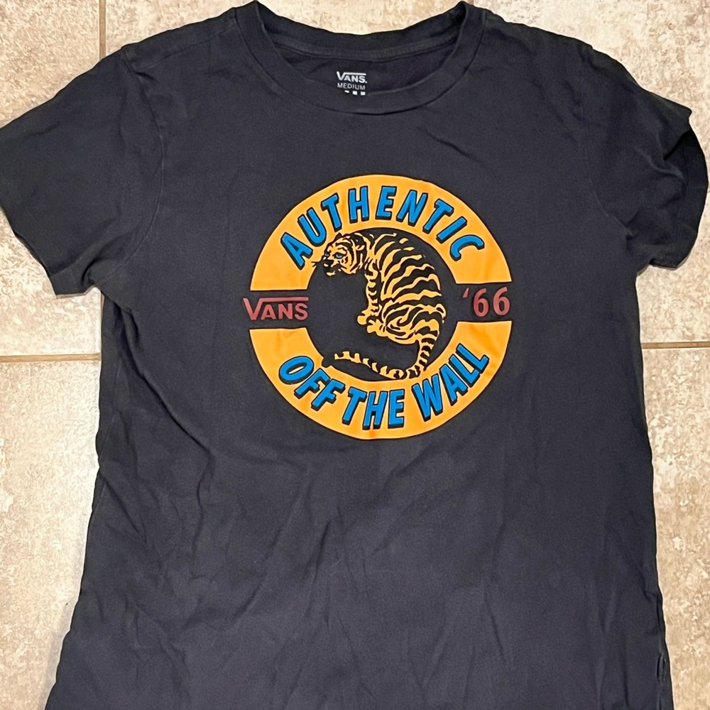 Vans Tee with Tiger Graphic